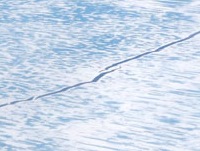 Discontinuous leads in the ice floe